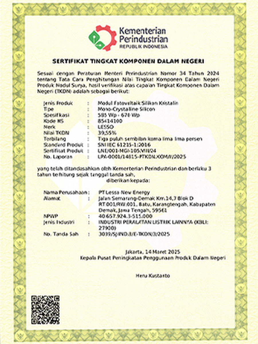 TKDN certificate